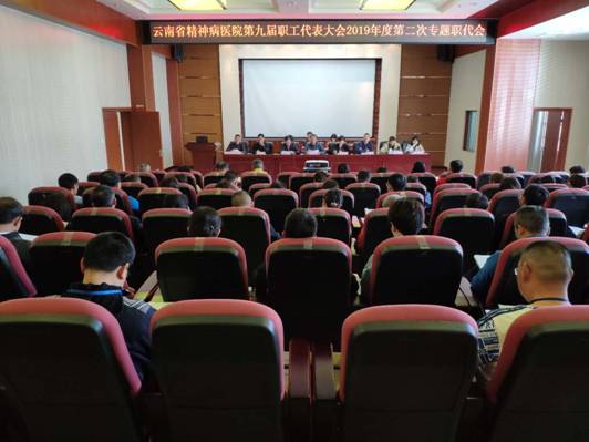 堅(jiān)定信心勇?lián)?dāng) 共克時(shí)艱繪藍(lán)圖  -云南省精神病醫(yī)院召開第十一屆工會(huì)委員會(huì)暨第九屆職工代表大會(huì)2019年第二次專題職代會(huì)   